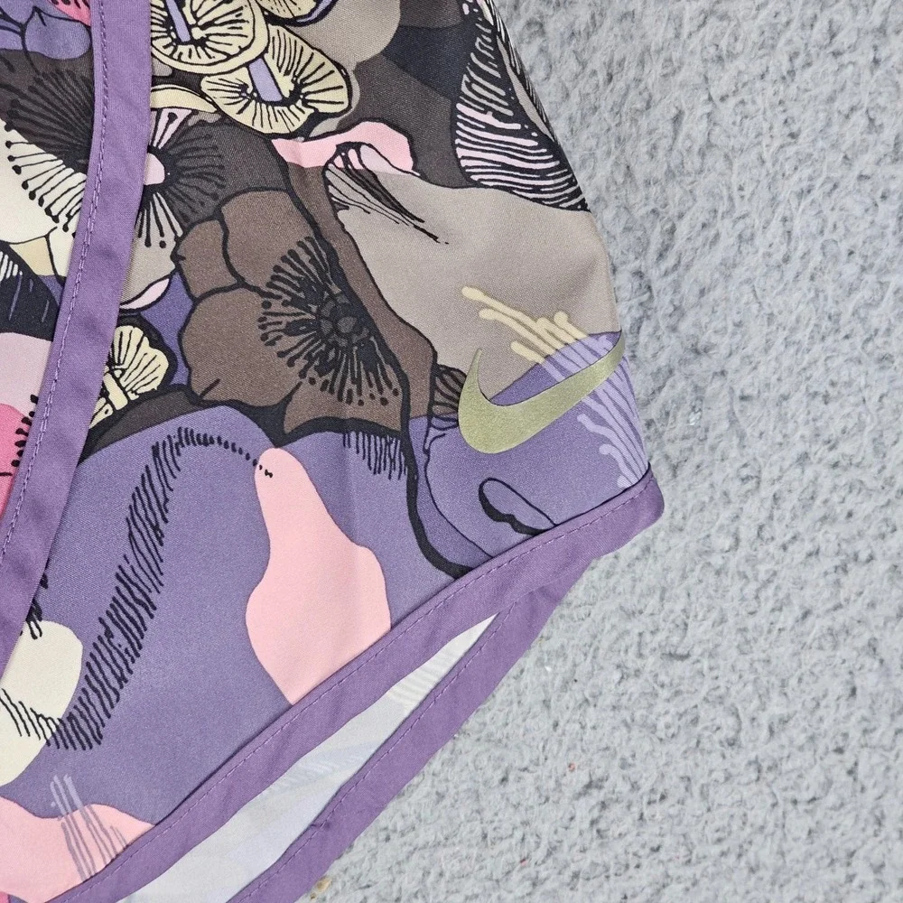 Nike Running Shorts Women's Small Multi Floral Dri-Fit Elastic Waist DA1236-004 - Picture 3 of 11